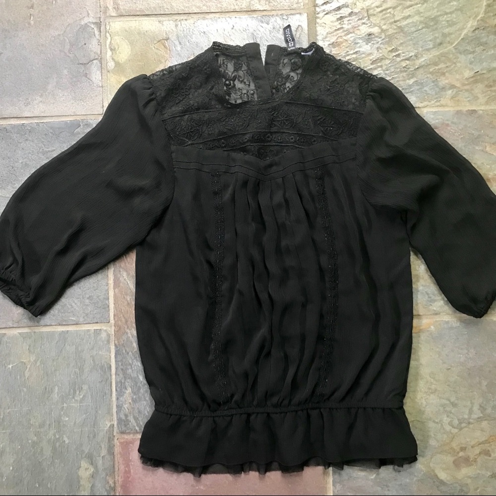 h and m blouse // small // black